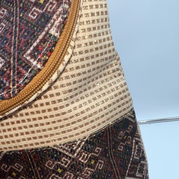 Boho Tassel And Gold Thread weaved Sling/Backpack main image 16